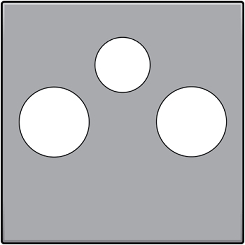 [103-69551-A] Centraalplaat voor coax-aansluiting tv + satelliet, zilver