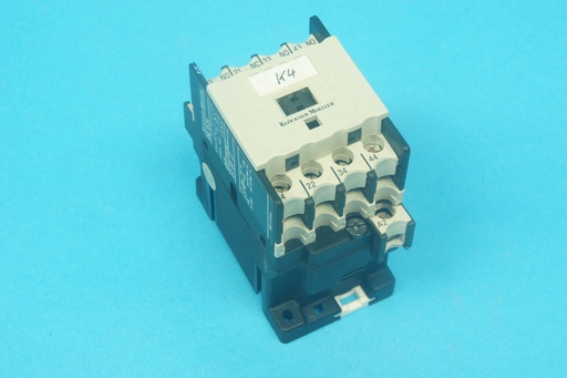 [043767-C] Moeller/Klockner Moeller 043767 DILR31 (220V50Hz, 240V60Hz) relay 220/240 VAC 50/60 Hz coil with 3 NO and 1 NC 16A 600VAC contacts, AC-11: 6/4/1.5 A @ 220-240/380-415/500 VAC