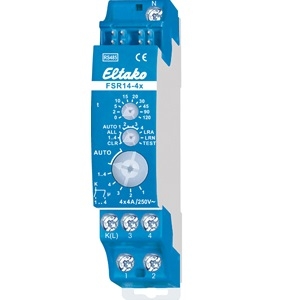 [FSR14-4x] Teleruptor met 4 contacten van 4A/250V AC. 1 module breed