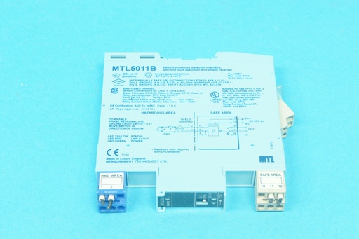 [MTL5011B-C] MTL Instruments MTL5011B switch/proximity detector interface with line fault detection and phase reversal