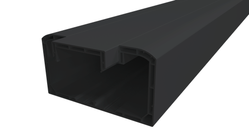 [10054BLACK] Inway Wandkanaal PVC Zwart 100 X 54   ral BLACK ,100 X 54   ral BLACK