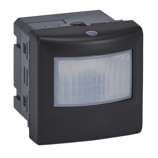 [079154LA] Mosaic detector 3 draads 500W Led-met nulleider-2 mod-zwart