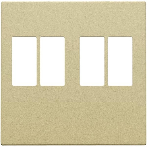 [221-69701] Afwerkingsset voor tweevoudige luidsprekeraansluiting, alu gold coated