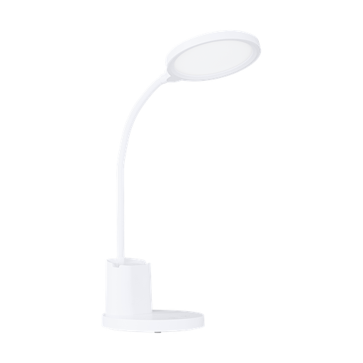 [75724] REHAMNA Tafellampen Kunststof wit H: 550 mm | Ø 150 mm, De behuizing: Kunststof /wit  Fitting: LED Soort verlichtingsmiddel: LED Watt: 2,1W Lumen: 300 Kelvin: 2700-6500K Lichtkleur: TUNEABLE WHITE Lichtbron(nen): inclusief