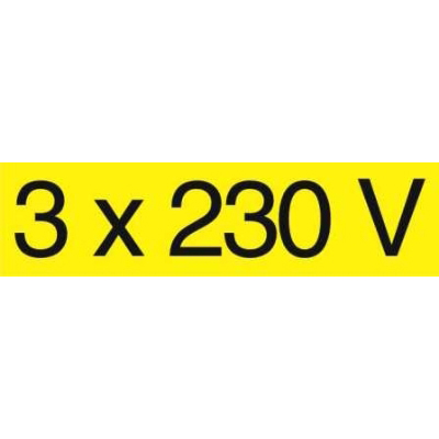 [AT3X230V] Zelfklevende rechthoek 3x230V