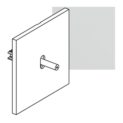 [AR67917] ART drukknop +hendel verlicht 6A - épure Satijn wit