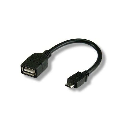 [ICOCUOTG194] Techly USB2.0 OTG A F/Micro B M cable 0.2m