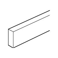 [037349] Niet-geperforeerde koperen staaf - afmetingen 12 x 4 mm - lengte 990 mm voor verdeelkasten XL³ 400