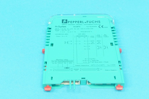 [210496-C] Pepperl + Fuchs 210496 HIC2873 1-channel solenoid driver, supply: 20.4-30 VDC 70mA