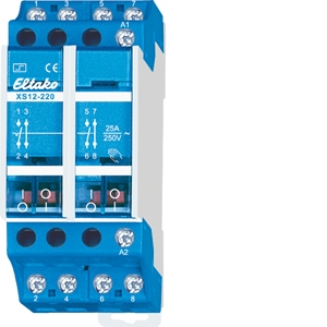 [XS12-220-230V] Elektromechanische Impulsschakelaar 2NO+2NC 25A