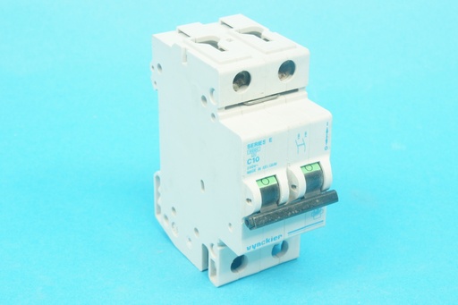 [640318 -C] Vynckier 640318  099/4210-000 series E circuit breaker C10A 6 kA 230 VAC 2-pole