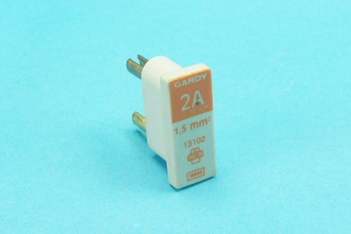 [13102-C] Gardy 13102 plug-in fuse 2A 220/380 VAC 10 kA 1.5 mm²